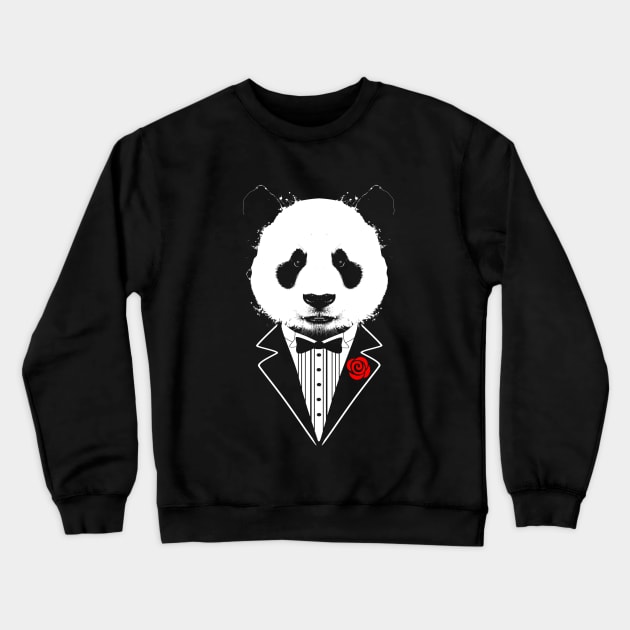 Tuxedo Panda Crewneck Sweatshirt by clingcling